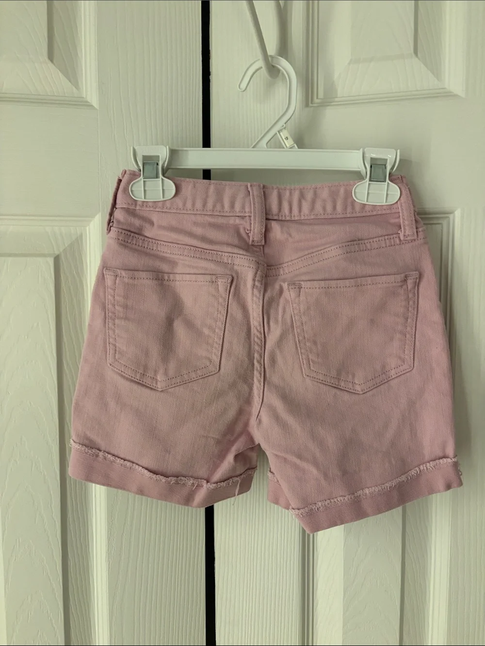Old Navy Light Pink Girls' Denim Roll-Hem Shorts
